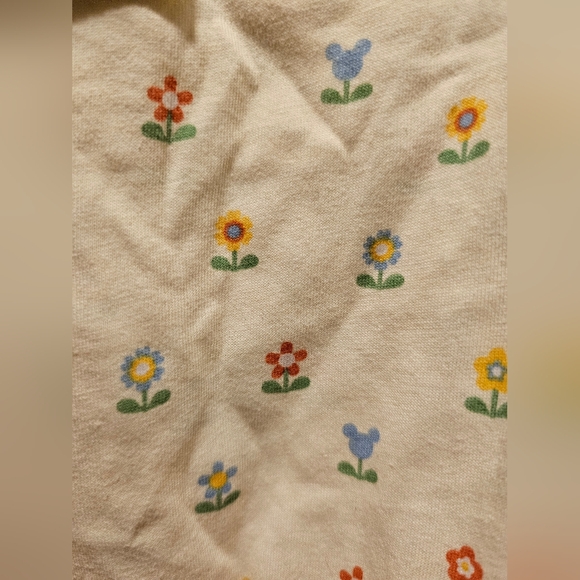 NWT Disney Mickey Mouse flowers onesie 9 months - Picture 3 of 6